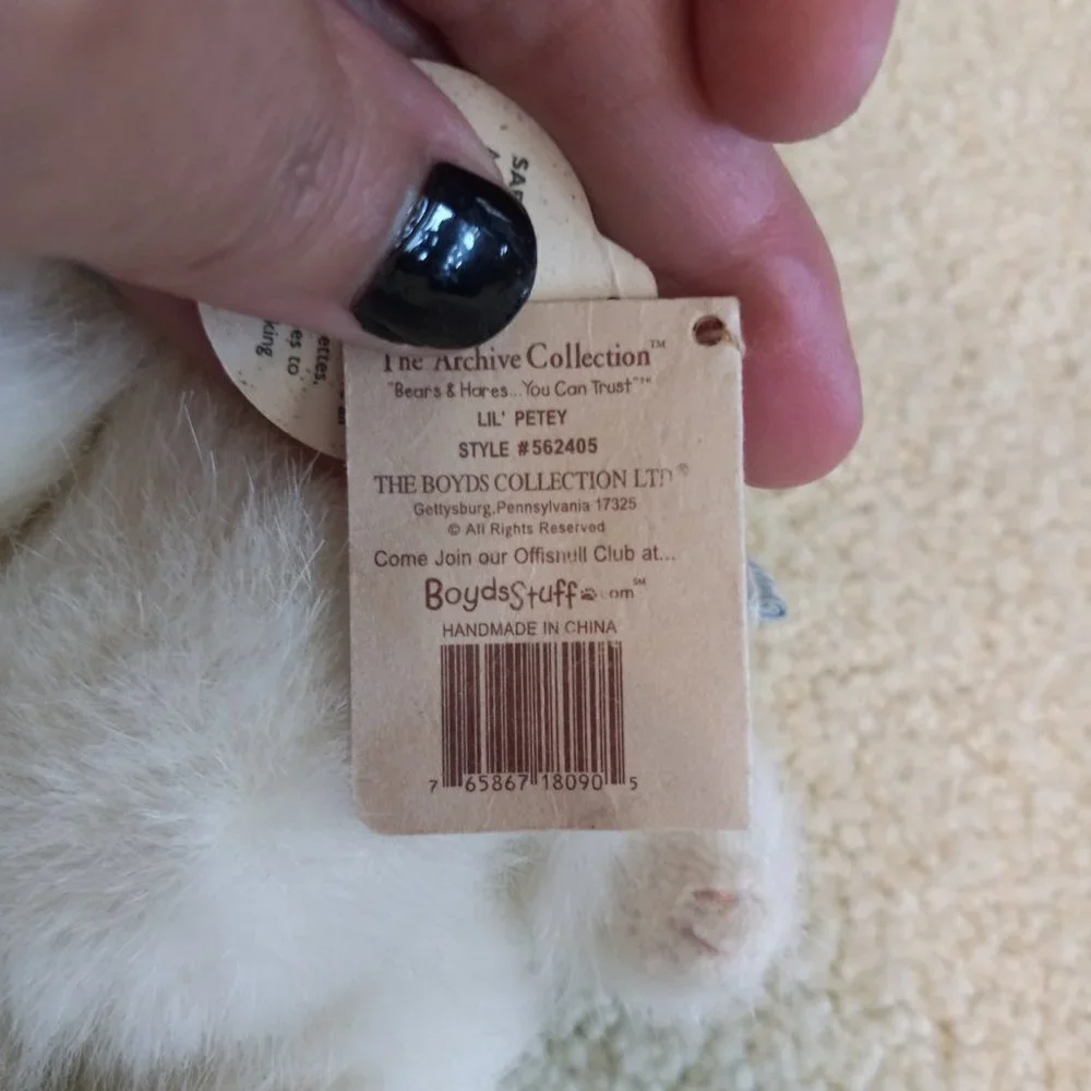 Boyds Collection Stuffed Rabbit NWT - Picture 6 of 6